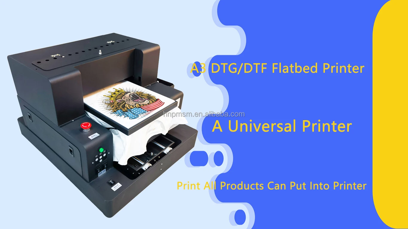Automatic A3 T-Shirt Printing Machine DTG DTF Printer — Wide Image Solutions