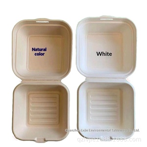 Hand-painted Internet-famous Cake Packaging Box Biodegradable Square Paper Lunch Box Takeaway Fruit Salad Disposable Burger Box - Product Image 5