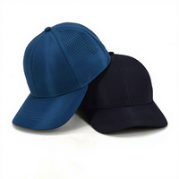 Casquettes de baseball ajustées avec logo en caoutchouc personnalisé, casquettes de golf imperméables, chapeaux de golf perforés avec logo personnalisé