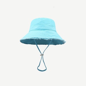 Nuevo diseño, venta al por mayor, sombreros de cubo personalizados de ala ancha, sombrero de cubo Unisex con sombrilla de cuerda, sombrero de cubo en blanco - Product Image 5