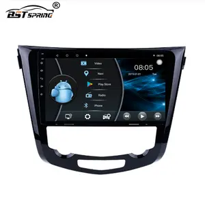 Bosstar sistem navigasi GPS mobil Android 10 inci, pemutar multimedia stereo mobil untuk Nissan x-trail 2012-2015