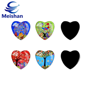 Aimant de réfrigérateur rond en gros Meishan, <span class=keywords><strong>arbre</strong></span> de vie, <span class=keywords><strong>dessin</strong></span> animé, décoration de la maison, aimant pour porte de réfrigérateur, tableau blanc, montage sur réfrigérateur - Product Image 2