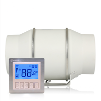Ventilateurs intelligents de conduit d'échappement de haute qualité Ventilateur en ligne de conduit turbo à 3 vitesses à débit mixte pour la ventilation