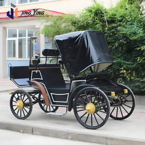 Chariot de poney à petite structure en acier de style européen pour le transport spécial de <span class=keywords><strong>2</strong></span> personnes dans les parcs et zones touristiques - Product Image 3