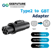 Adaptateur de chargeur EV GEEFUTURE 32A Type 2 vers GBT, adaptateur de connecteur Type 2 vers GB/T AC