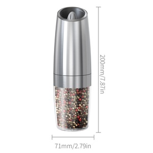 Metal Spice Mill Stainless Steel Mills Electric Salt <b>Pepper</b> <b>Grinder</b> Gravity Automatic Salt <b>Grinder</b> - Product Image 6