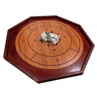 Jeu de plateau Crokinole Tournament Checker Table Top Surface de jeu pour adultes et enfants Family Fun