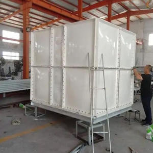 Réservoir d'eau 100 000 litres en PRV/GRP, réservoir rectangulaire en fibre de verre, réservoir d'eau assemblé en panneaux de fibre de verre - Product Image 1