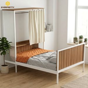 <span class=keywords><strong>Lit</strong></span> de dortoir scolaire, taille Queen, cadre en métal, design contemporain, <span class=keywords><strong>lit</strong></span> de rangement pour hôpital et appartement avec garantie de 5 ans - Product Image 2
