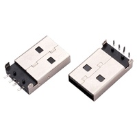 Venta directa de fábrica, resistente a altas temperaturas, Conector de enchufe USB tipo C, Conector de placa de enchufe de grado USB tipo B
