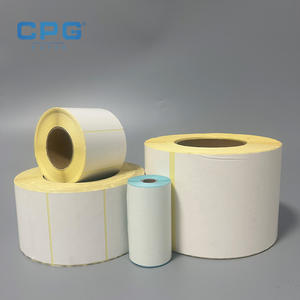 Customized White Self Adhesive Label Paper Direct Thermal Label <b>Sticker</b> 100x150mm 50x30mm 40x20mm Thermal Transfer Label - Product Image 1