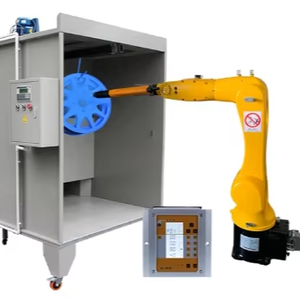 工場直販、良価格、粉体塗装スプレー用スプレーガン付きロボットアーム、自動車ホイール塗装用 - Product Image 4