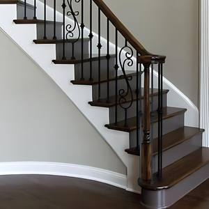 Barandillas y Pasamanos de Hierro Forjado en Espiral TTD para Escaleras de Villas, Paneles de Alta Calidad Modernos con 1 Año de Garantía - Product Image 4