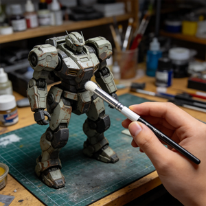 <span class=keywords><strong>Set</strong></span> di Pennelli di Lusso in Acrilico 2026, 6 Misure, in Pelo di Capra, Pennelli a Secco per Acquerello e Pittura a Olio, <span class=keywords><strong>Pennello</strong></span> per Dettagli per Hobby e Modellismo - Product Image 6