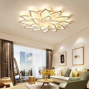热卖装饰水晶灯花灯嵌入式智能现代豪华客厅卧室发光二极管吸顶灯