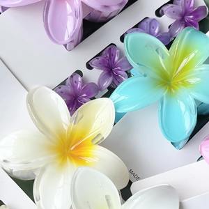 महिलाओं के लिए नए फैशन सुरुचिपूर्ण अंडे का फूल शार्क क्लिप महिलाओं के लिए हेयर क्लिप हेयर क्लिप - Product Image 3