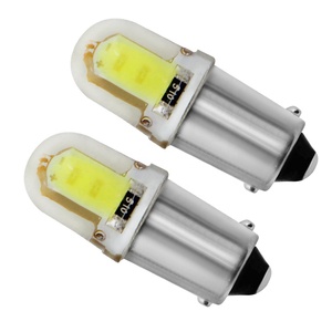 หลอดไฟ LED COB ทรงกลม BA9S T4W 363 1895 233 สว่างพิเศษ 3 มิติ สีขาว สำหรับไฟส่องป้ายทะเบียนรถยนต์ หลอดไฟโดม หลอดไฟมาร์คเกอร์ รถยนต์ ใช้ไฟ DC 12V - Product Image 1