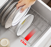 Égouttoir à vaisselle en métal pour comptoir, organisateur de rangement pour assiettes, support de rangement pour assiettes et ustensiles de cuisson pour armoire de cuisine