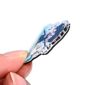 Aimants de réfrigérateur personnalisés en acrylique Yi Dong, autocollants magnétiques de dessins animés et d'anime, cadeau personnel - Product Image 4