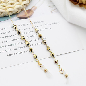 New Sunglasses Frames String Strap Metal Eyeglass Retainer Eyewear <strong>Holder</strong> Fashionable Crystal Glasses Chain <strong>for</strong> Women <strong>Spectacles</strong> - Product Image 5