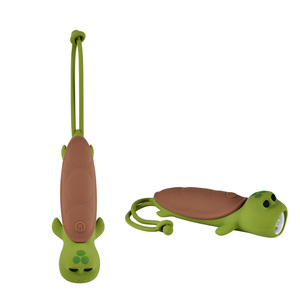 Luminosité réglable Dimmable Mini <span class=keywords><strong>Tortue</strong></span> de mer Lampe de poche Mode stroboscopique Dragonne en silicone souple <span class=keywords><strong>Veilleuse</strong></span> USB Rechargeable - Product Image 3