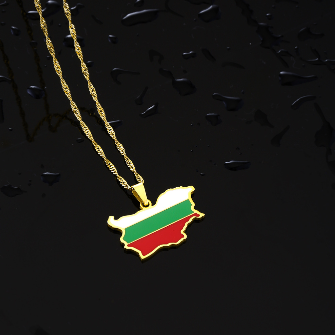 03 Drapeau de la carte de la Bulgarie