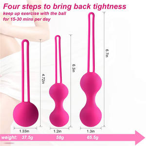 Кегелевые шарики для женщин для подтяжки влагалища-Кегель для упражнений, рекомендуется для контроля мочевого пузыря и тренировки тазового пола - Product Image 3
