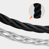 OEM/ODM câble de traction pour triceps en nylon et acier robuste de 27 36 pouces, corde d'entraînement d'exercice intérieur noire, poids de 20kg