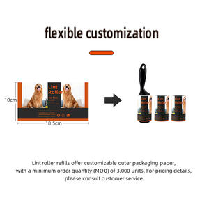 निर्माता थोक पालतू बालों के कपड़े हटाने के लिए सुविधाजनक प्रतिस्थापन पेपर पीपी रोलर लिंट रिमूवर - Product Image 6