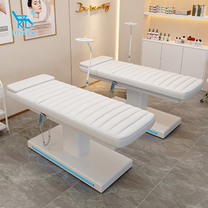 SONKLY Sillón de Spa de Diseño Moderno y Exclusivo en Cuero Sintético, <span class=keywords><strong>Camilla</strong></span> Estética Curva para Pestañas, Sofá de Masaje - Product Image 4