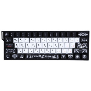 Teclas de Teclado Mecánico OEM Dark Angel Transfronterizas - PBT Sublimado en Cinco Caras, Idiomas Ruso/Inglés, Empaque en Caja - Product Image 5