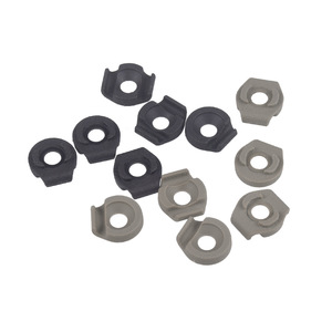<b>Cable</b> Management Slots Nylon Tail Shaped MLOK M300 M600 Black Sand Color Polygon Bolt Inserting Type 6 Pack - Product Image 1