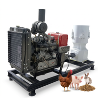 Machine à granulés d'aliments pour animaux à haute efficacité, 150-200 kg/h, prix compétitif, petite machine pour usage domestique, moulin à granulés d'aliments pour volailles