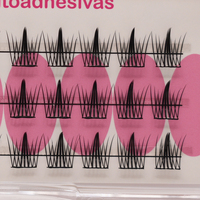 Cils en grappe hypoallergéniques sans colle, auto-adhésifs, sans irritation, extensions de cils pour yeux sensibles, vente en gros, sans colle