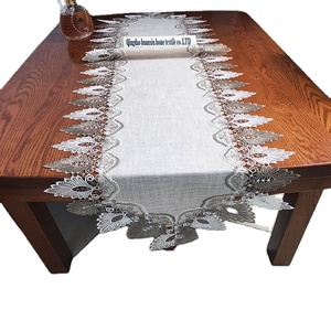 Stile europeo pizzo di natale tavolo <span class=keywords><strong>da</strong></span> pranzo <span class=keywords><strong>runner</strong></span> moderna calda di vendita del merletto stuoia di tabella e <span class=keywords><strong>runner</strong></span> - Product Image 1