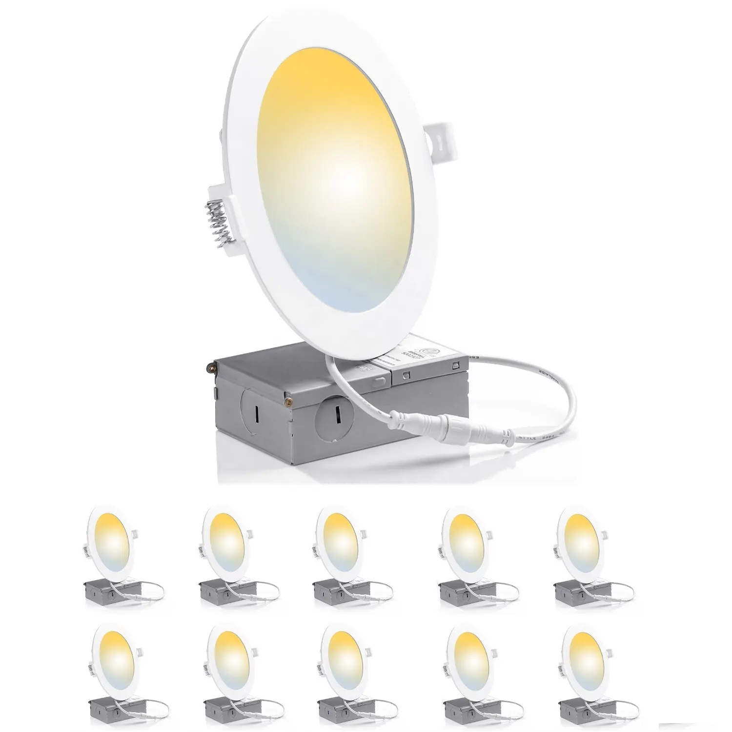 工場直販ETL超薄型調光可能 (5002327) 埋め込み6インチ12WLEDダウンライト
