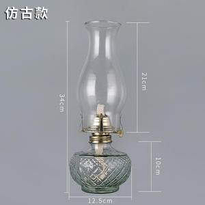 <span class=keywords><strong>Lampe</strong></span> Vintage Kerosene Old-fashioned Oil Glass Long Light Decorative Decorationatmosphere Old Horse Lamp - Product Image 5
