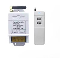 1CH 30A relais récepteur universel 433/315Mhz sans fil RF télécommande interrupteur pour pompe à eau pour système de maison intelligente AC 220V