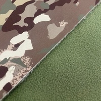 Tela de camuflaje Oxford impermeable con forro polar para chaquetas softshell de exterior