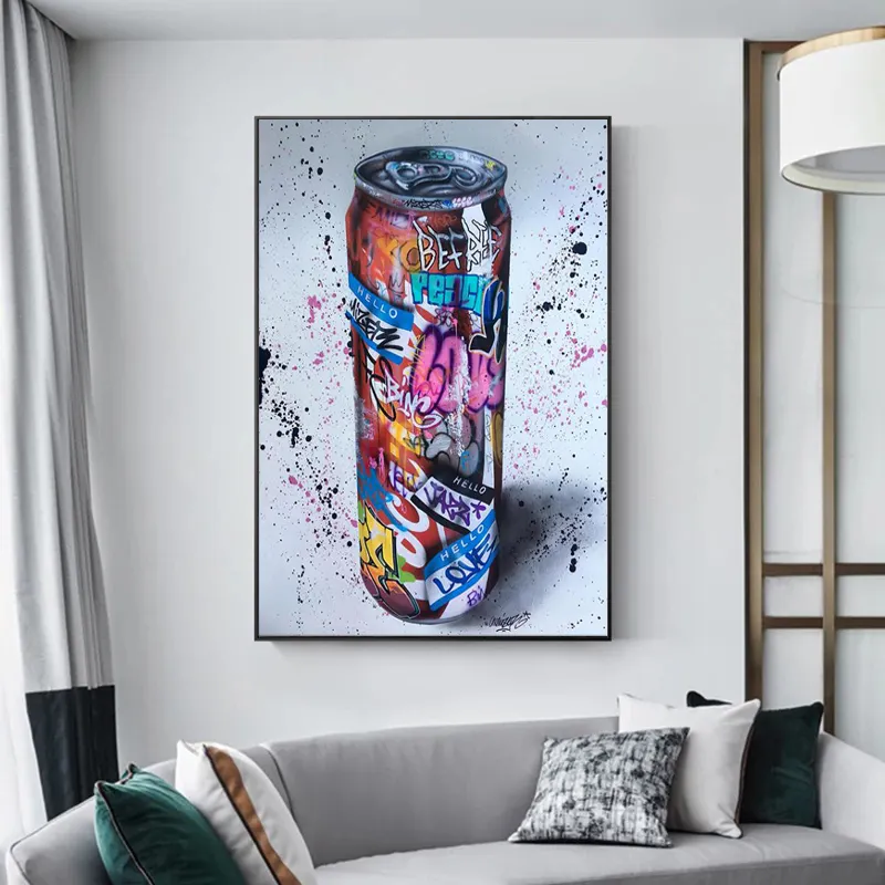 Galleria wall Graffiti Art Drink Bottle Wall Art poster Wall Canvas Pictures