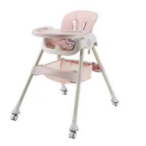 Baby Booster Seat High Chair Travel Highchair Compact Fold with Straps for Indoor Outdoor Use Great for Camping
