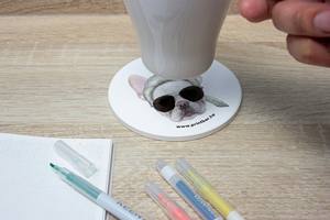 Posavasos de cerámica redondos personalizados de alta calidad Star of Pets Beer Coffee Cup Mats Calidad garantizada - Product Image 4