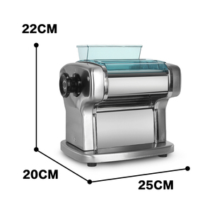 Macchina per Pasta Elettrica GZKITCHEN 135W con <span class=keywords><strong>Due</strong></span> Lame in Acciaio Inox Produzione 5kg/h Macchina Automatica per Lasagne e Spaghetti - Product Image 3