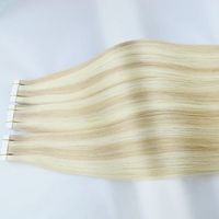 Extensiones de Cabello Ruso Remy de Doble Cara al por Mayor, Extensiones de Cabello Humano Teñido con Trama Invisible de Doble Cara