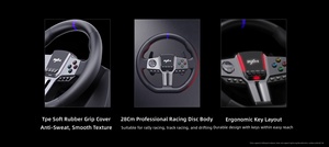 Volante de Carreras con Cable PXN V9 Gen2, 900/270 Grados, Vibración Conmutable, para PC, PS4, Xbox, <span class=keywords><strong>Switch</strong></span>, Juegos de Simulación de Carreras - Product Image 5