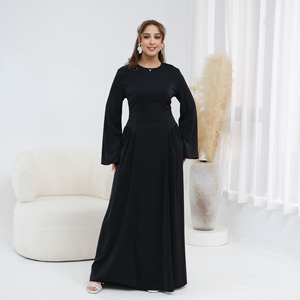 Robes Nida Premium pour femmes Ramadan 2026, Abaya à porter au quotidien avec liens au dos, Vêtements pour femmes, Abaya, Robe musulmane pour femmes - Product Image 4