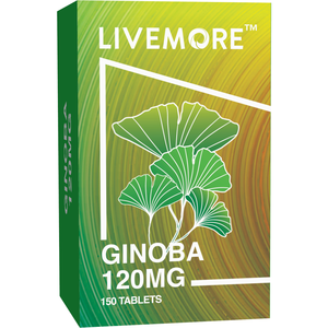 Comprimés de Ginkgo Biloba, 150 comprimés, bien-être quotidien à base de plantes pour adultes, personnes âgées, végétariens, circulation - Product Image 1