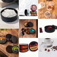 Boîtes à snus en plastique transparent rouge bleu noir à rabat pour sachets de tabac Emballage 70*25mm/60*20mm Couleur personnalisée