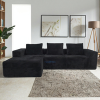Sofá Modular Comprimido de Diseño Personalizado al por Mayor con Tapicería al Vacío para Sala de Estar