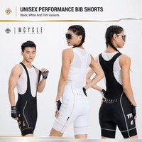 Cuissard de cyclisme unisexe Mcycle avec coussinet en chamois rembourré pour vélo de route, VTT, gravel, entraînement en salle, grandes tailles, Team Aero Elite